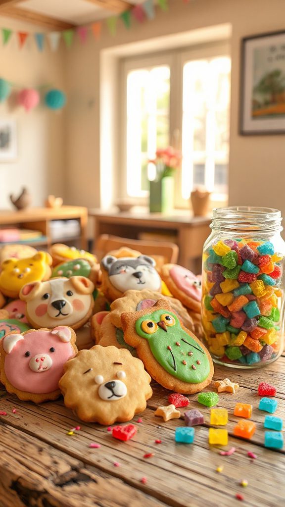 fun creative animal cookies