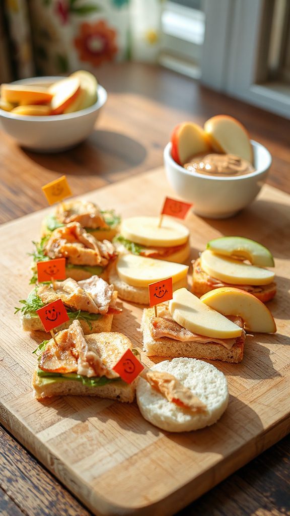fun customizable sandwich skewers