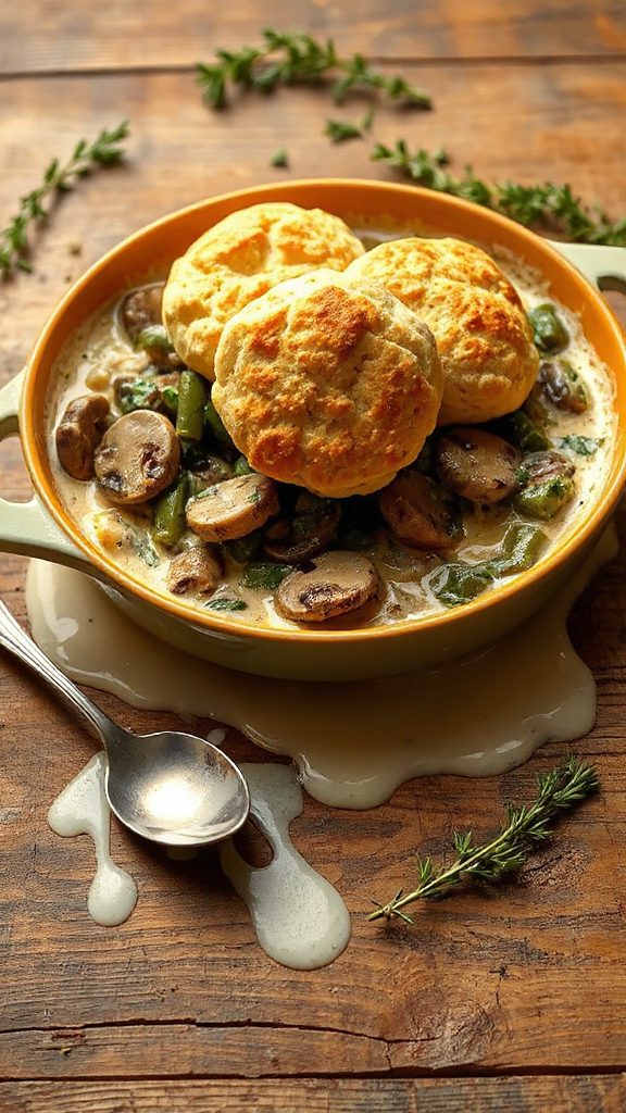 garlic butter green bean casserole