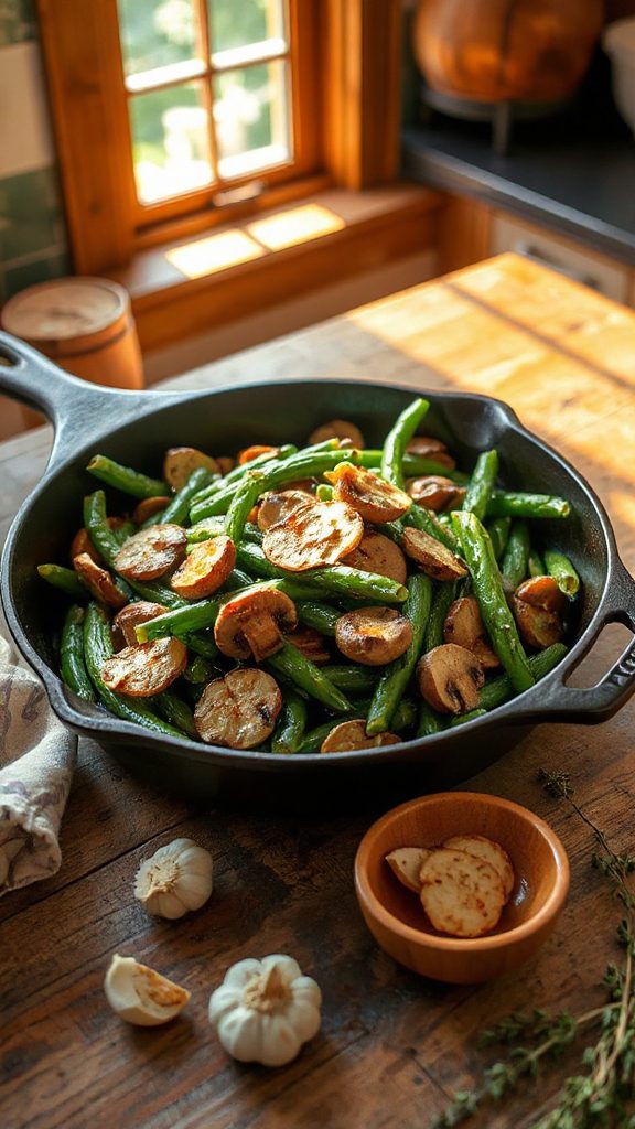 garlic butter green beans saut ed