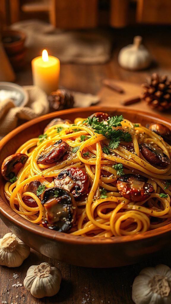 garlic butter mushroom pasta garlic butter mushroom pasta