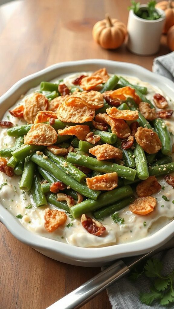 garlic coconut green beans