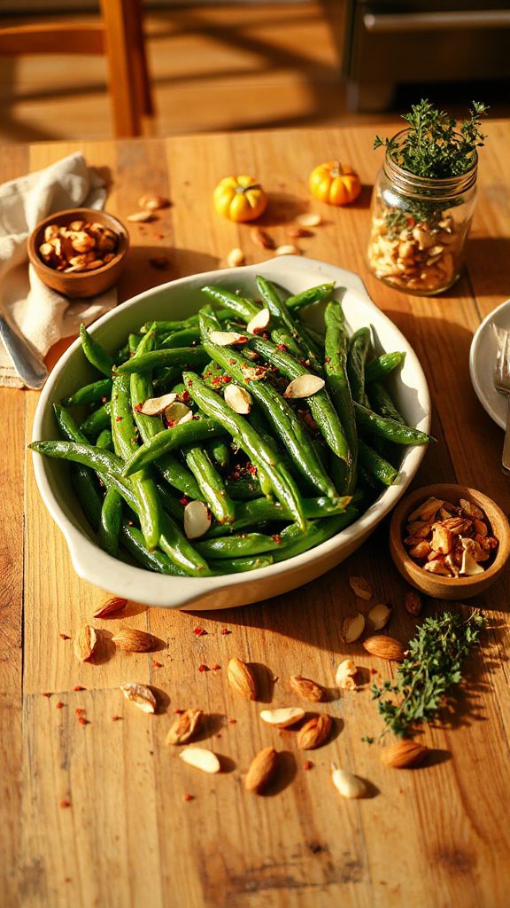 garlic flavored green beans garlic flavored green beans