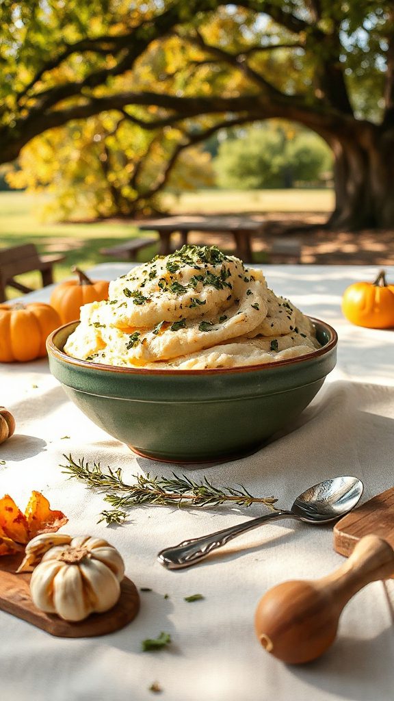 garlic herb mashed potatoes recipe