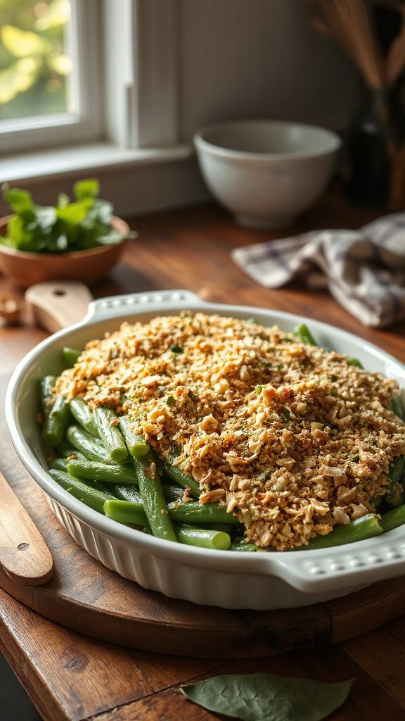 garlic herb panko casserole