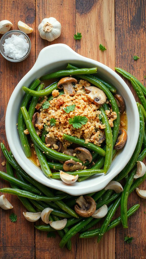 garlic infused green bean dish garlic infused green bean dish