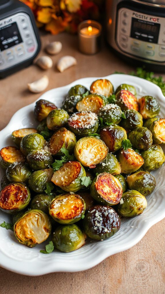 garlic parmesan brussels sprouts recipe