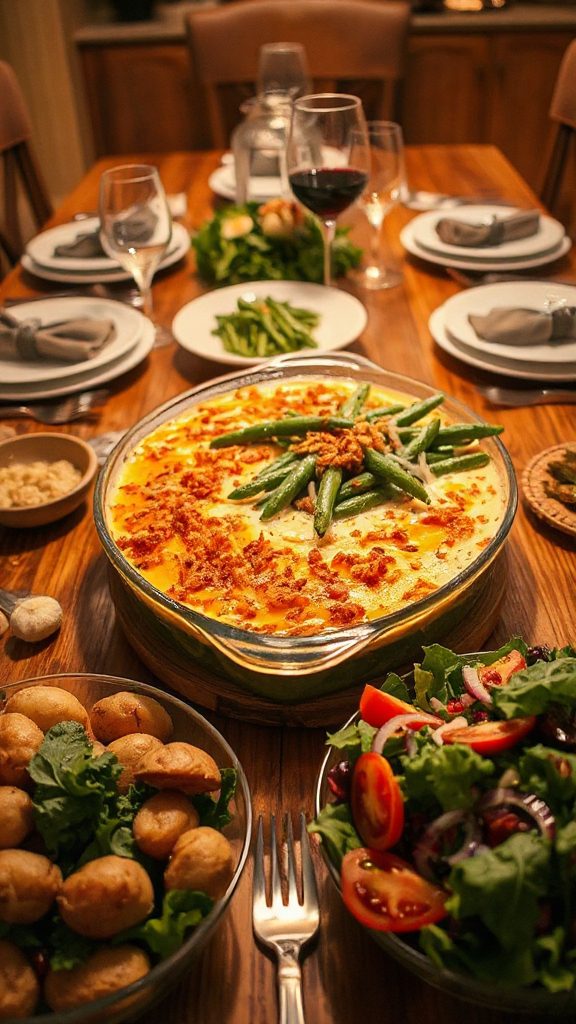 garlic parmesan green bean casserole