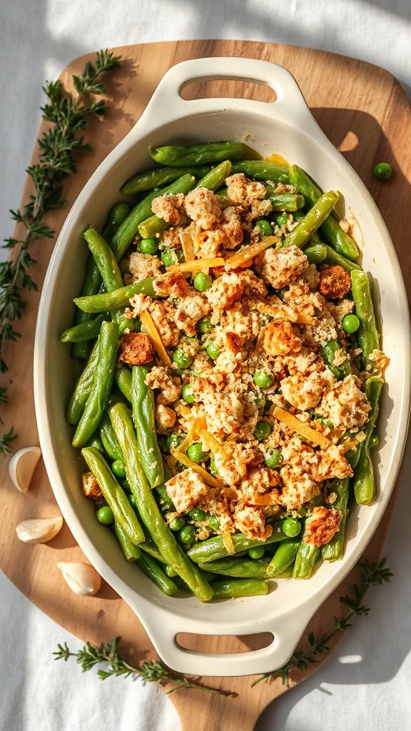 garlic parmesan green bean casserole