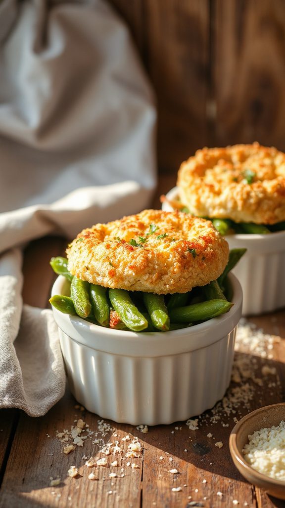 garlic parmesan green bean casserole