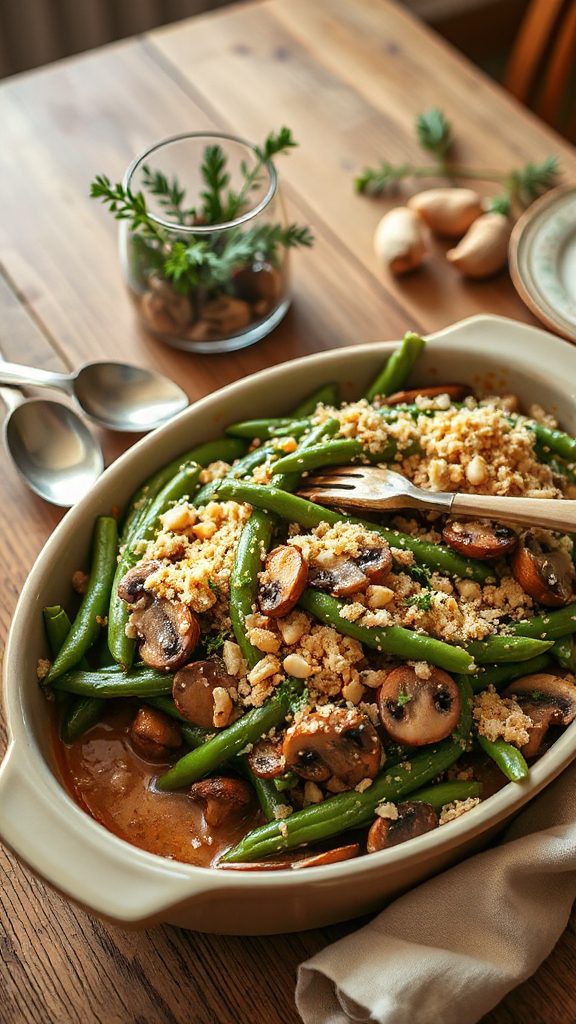 garlic parmesan green bean casserole garlic parmesan green bean casserole