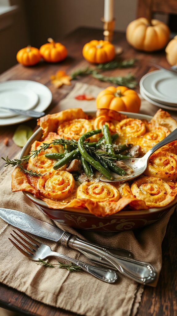 garlic parmesan green bean casserole