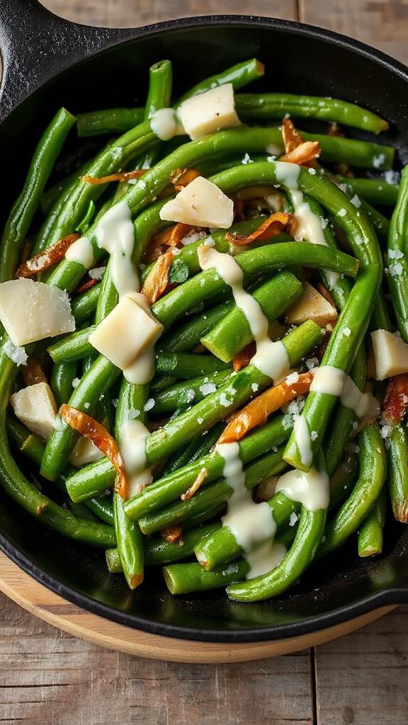garlic parmesan green beans recipe