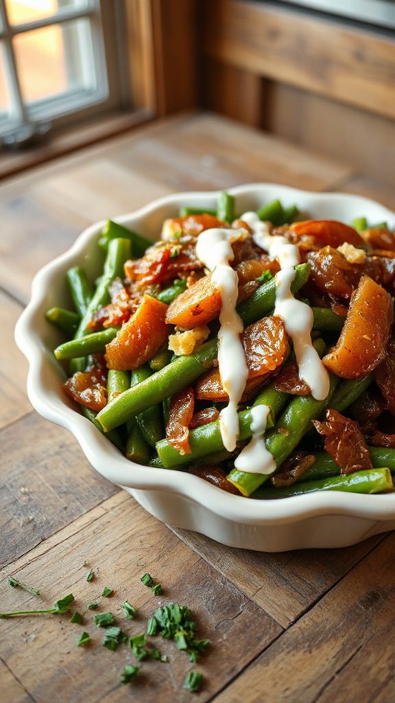 ghee roasted green beans dish