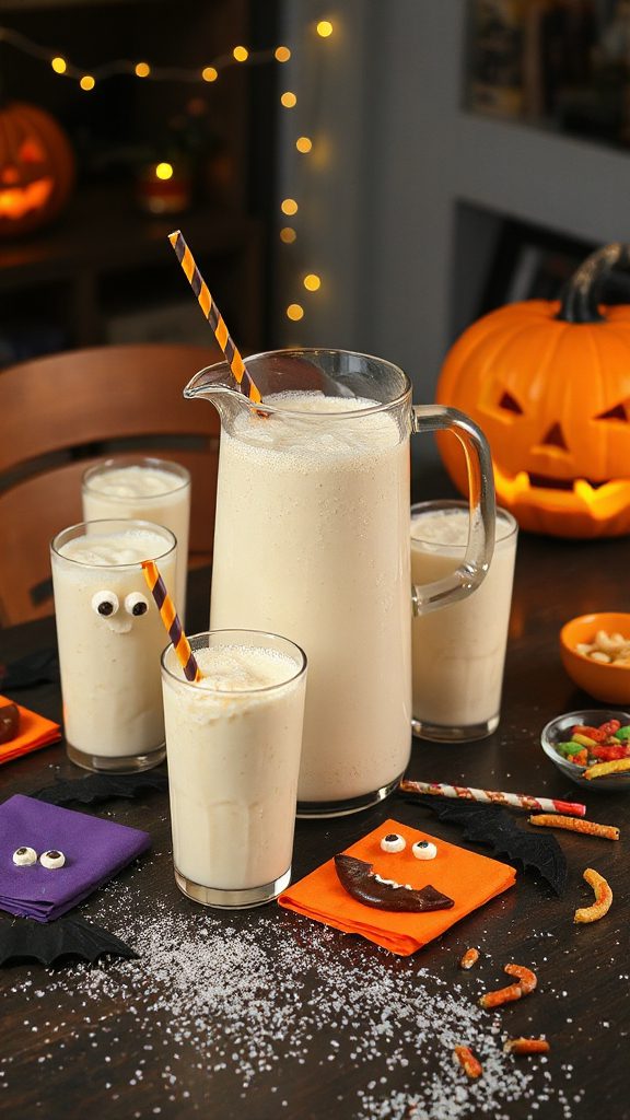 ghostly banana coconut smoothie