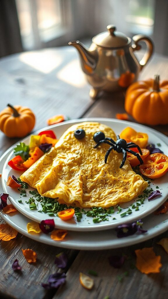 ghostly green pepper omelet