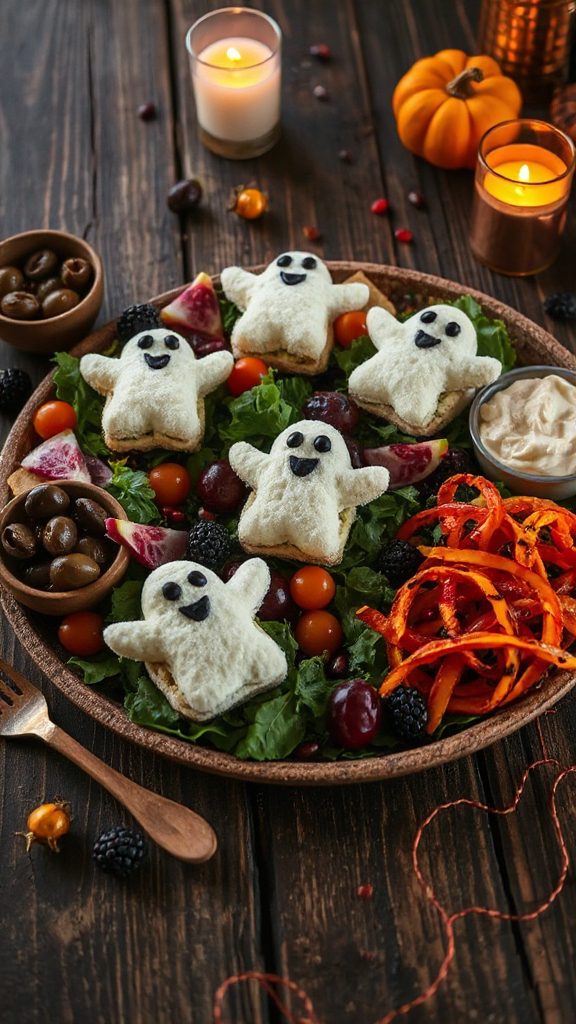 ghostly halloween finger food