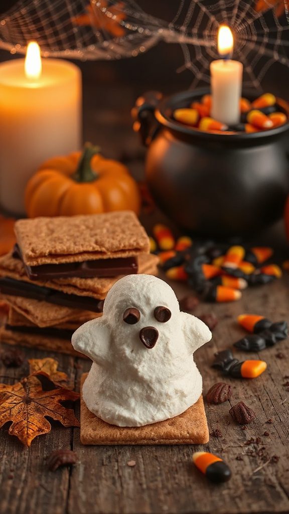 ghostly halloween marshmallow treats ghostly halloween marshmallow treats