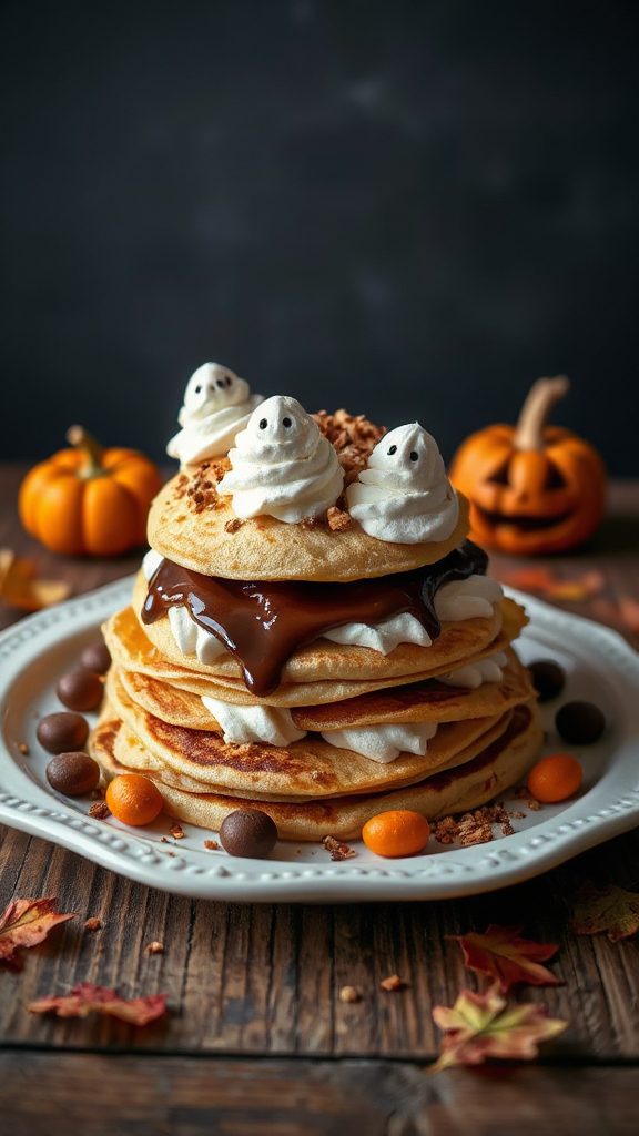 ghostly halloween nutella crepes ghostly halloween nutella crepes