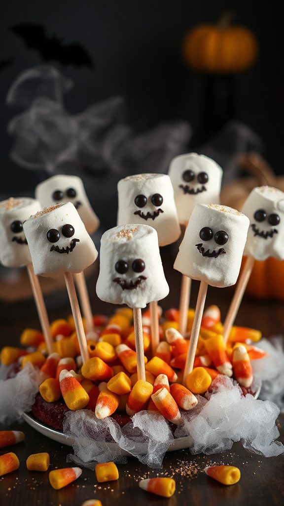 ghostly marshmallow halloween treats