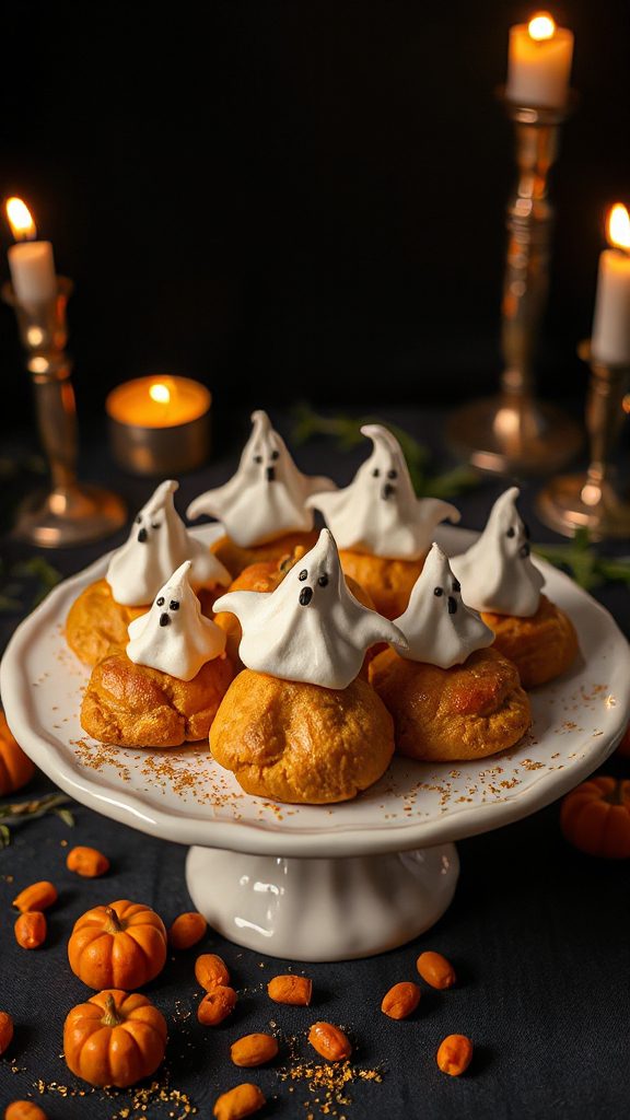 ghostly meringue halloween treats
