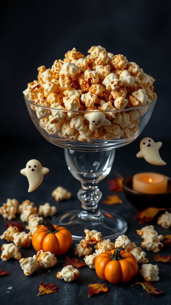 ghostly nougatine popcorn delight