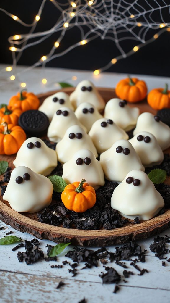 ghostly vanilla dipped oreos