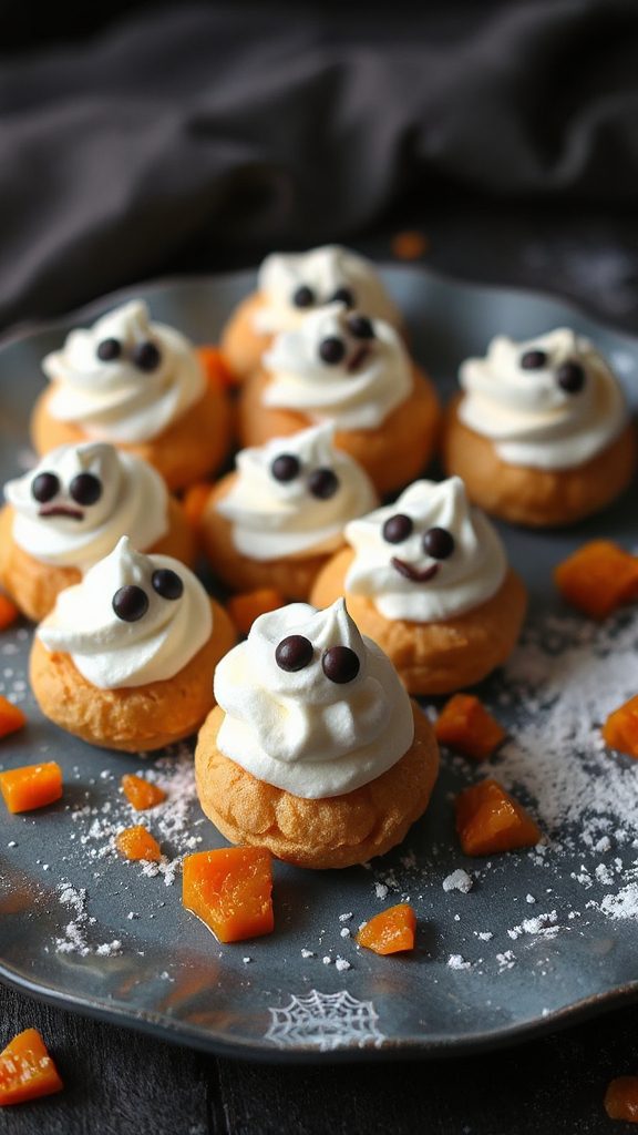 ghostly whipped cream bites
