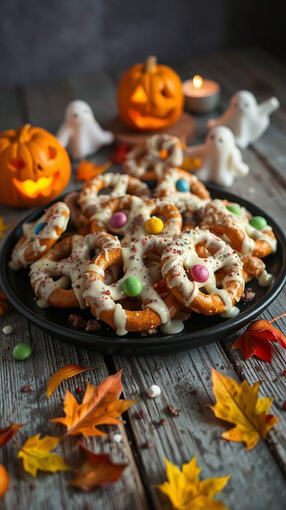 ghostly white chocolate treats