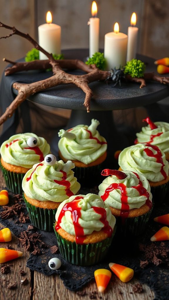 ghoulishly delightful brain cupcakes ghoulishly delightful brain cupcakes
