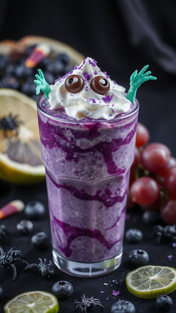 ghoulishly nutritious purple smoothie