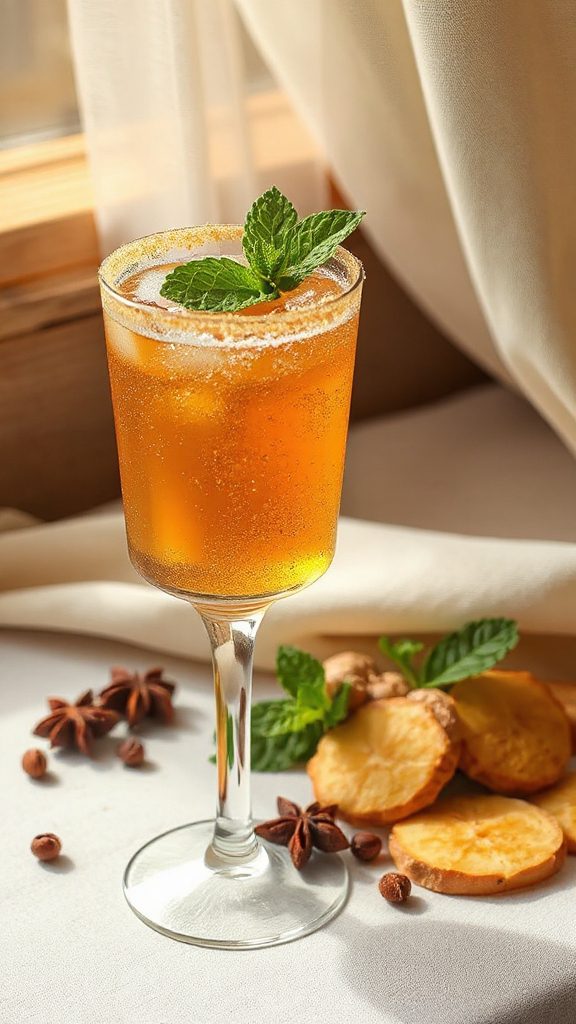 ginger allspice revitalizing cocktail