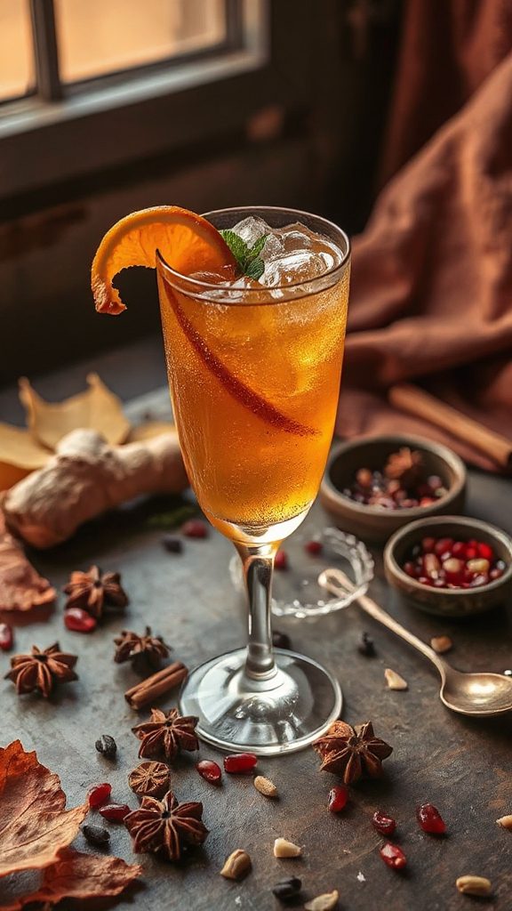 ginger arrack fizz cocktail