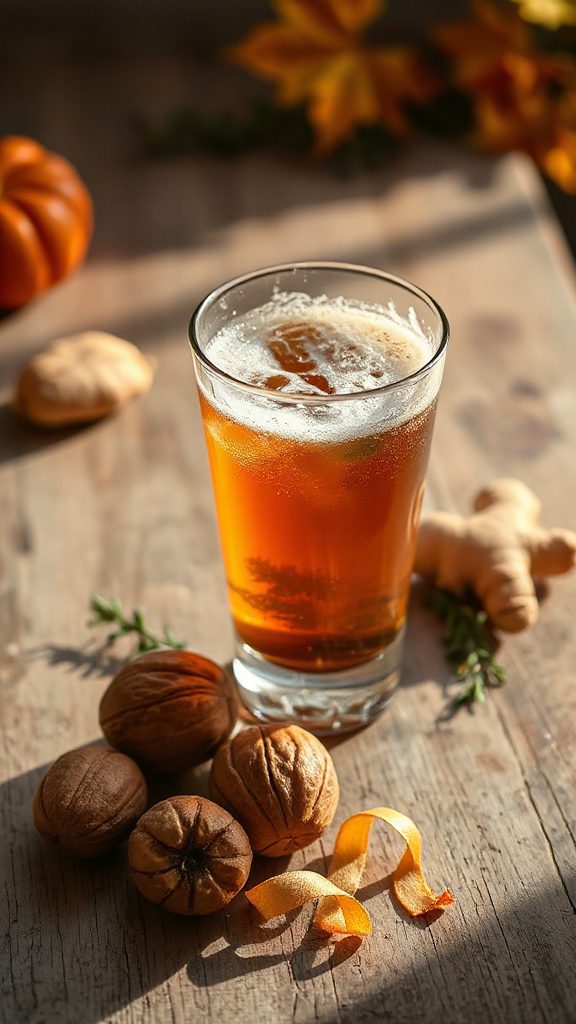 ginger black walnut cocktail