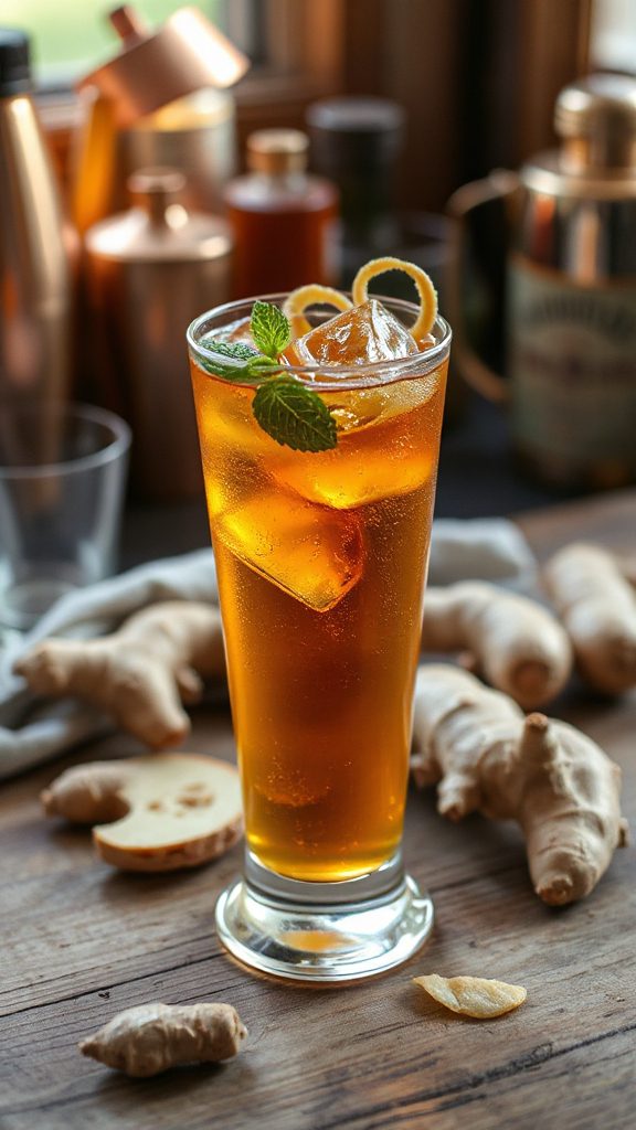 ginger burdock whiskey cooler recipe