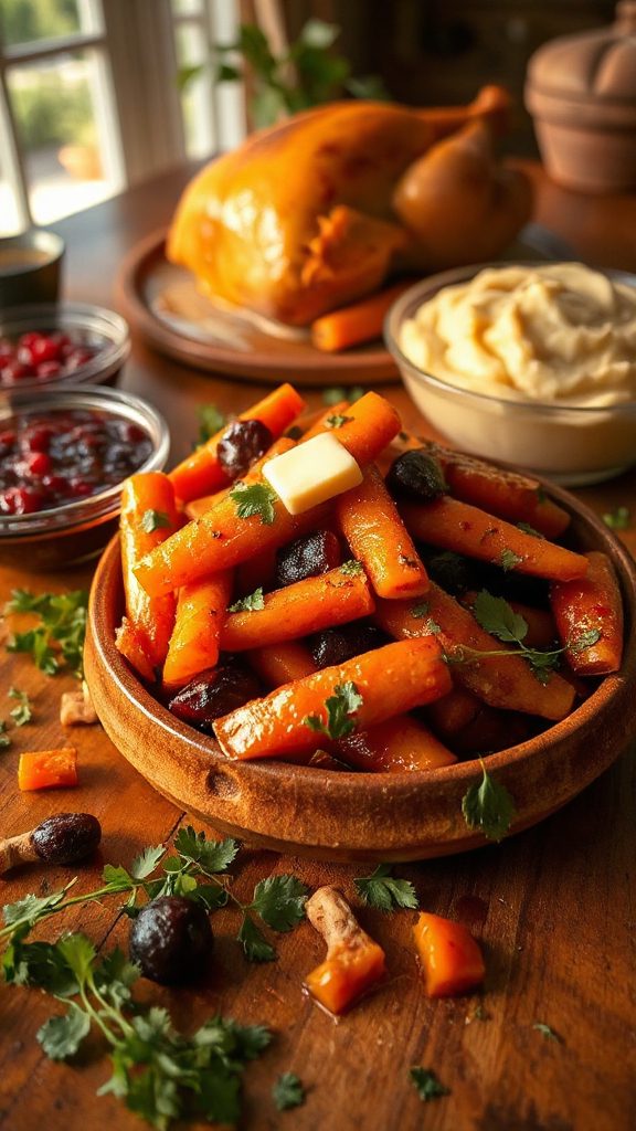 ginger glazed kokum carrots