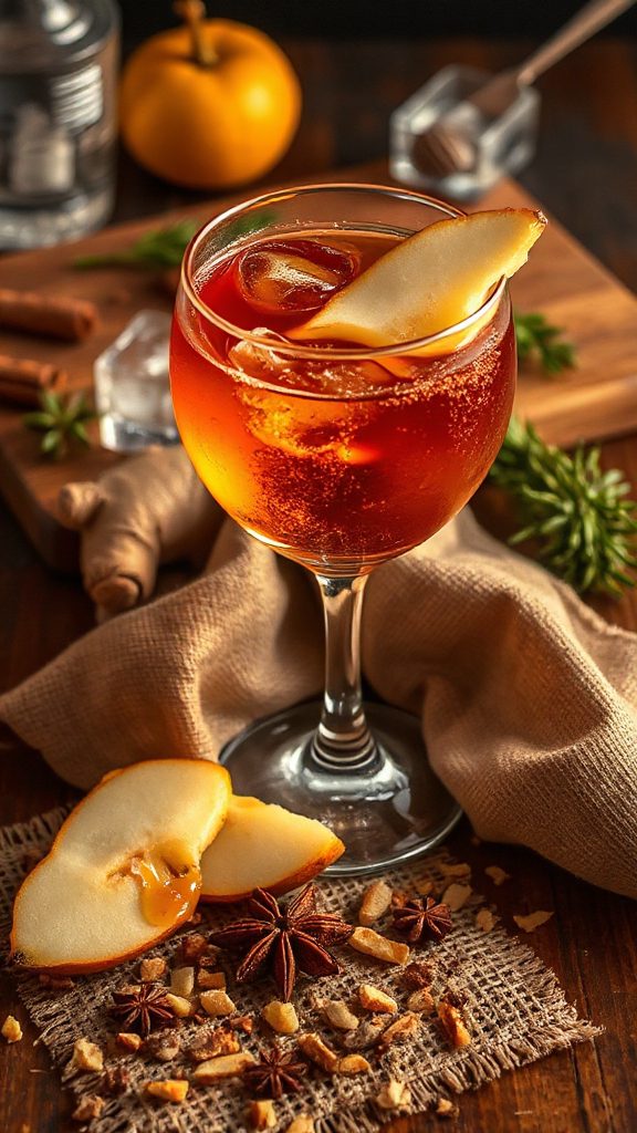 ginger infused autumn cocktail recipe