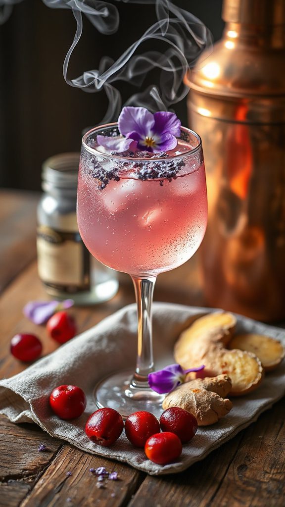 ginger infused cranberry cocktail recipe