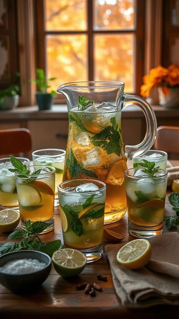 ginger infused mojito for autumn