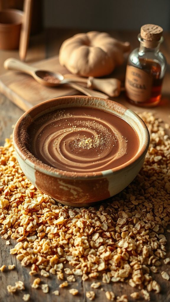 ginger infused quinoa hot cocoa