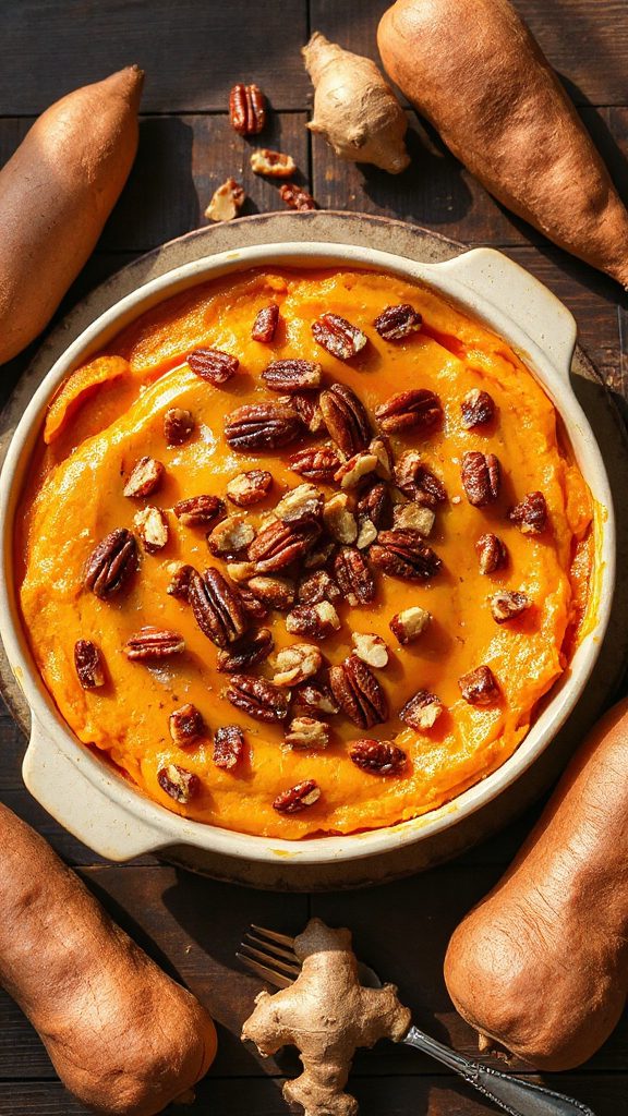 ginger infused sweet potato casserole