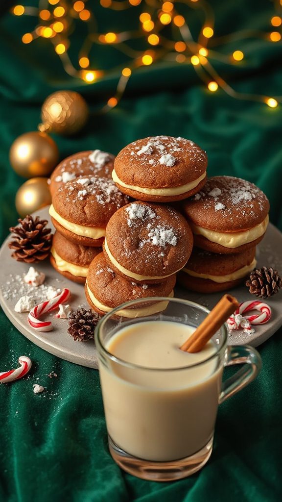 ginger molasses sandwich cookies