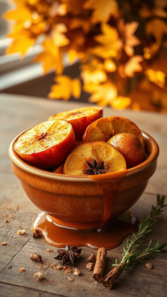 ginger orange roasted apples delight
