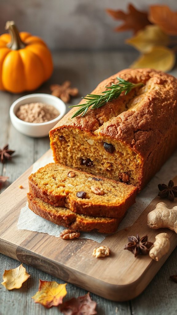 ginger spice pumpkin loaf