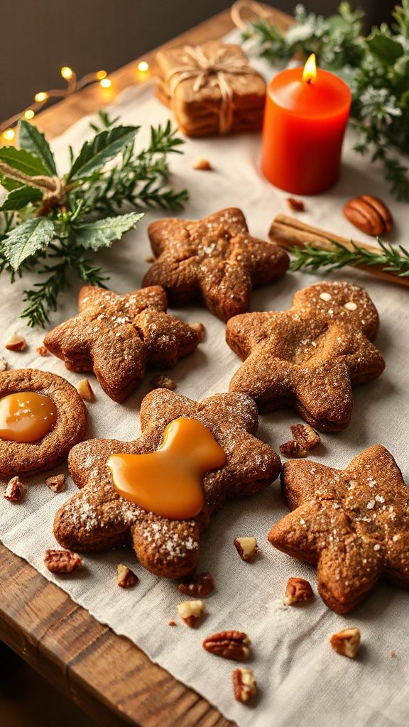gingerbread caramel filled cookies