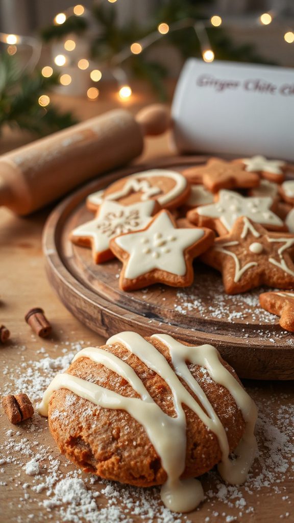 gingerbread cookies with chocolate