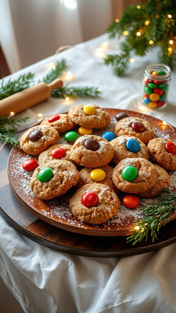 gingerbread cookies with m ms