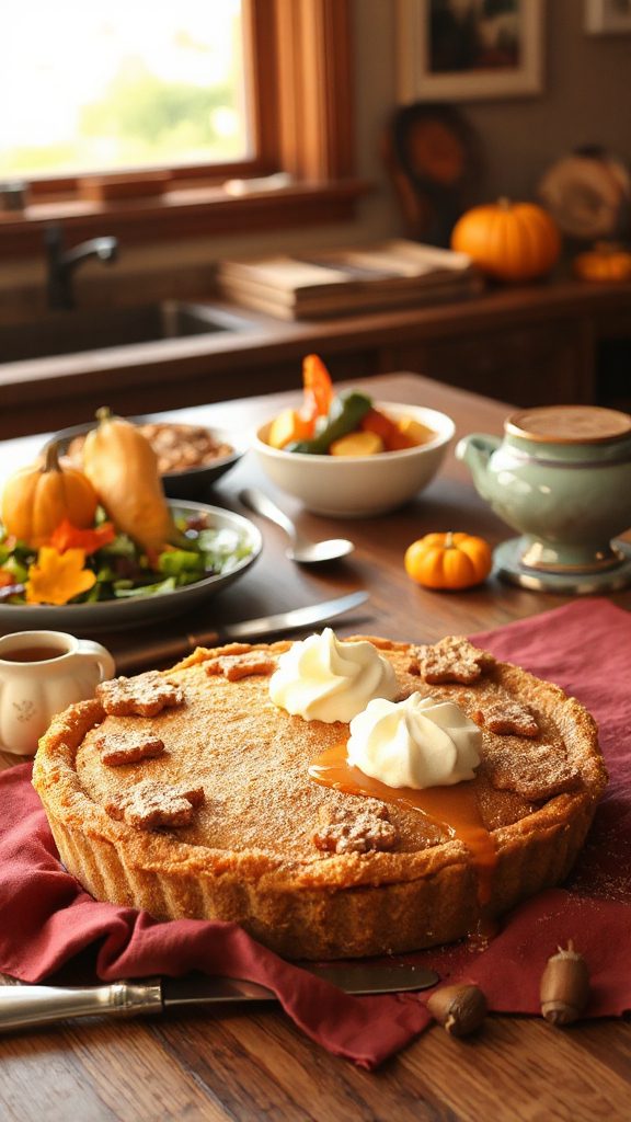 gingerbread crust pumpkin pie