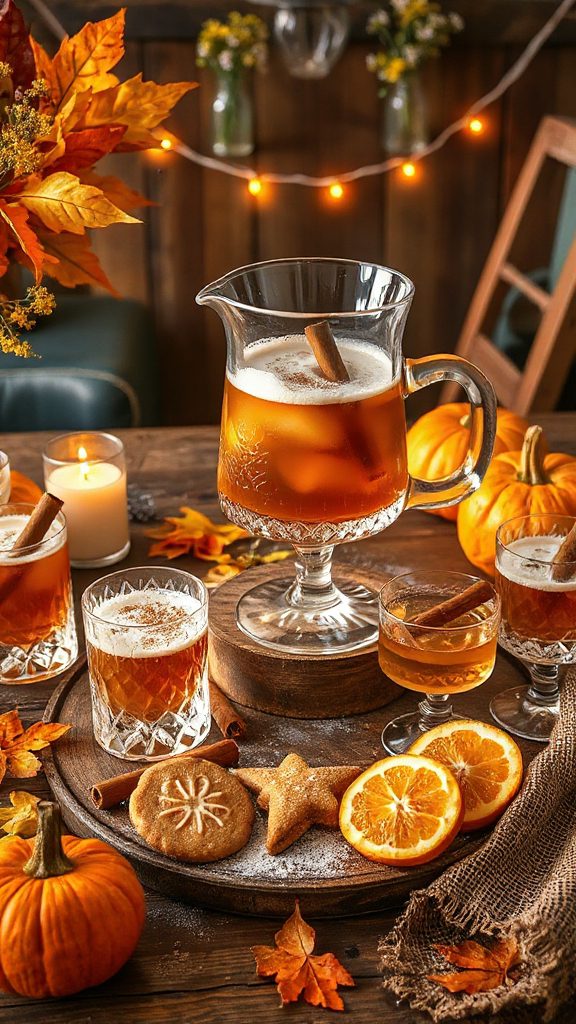 gingerbread flavored whiskey cocktail