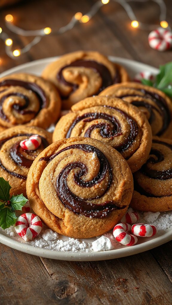 gingerbread fudge swirl cookies